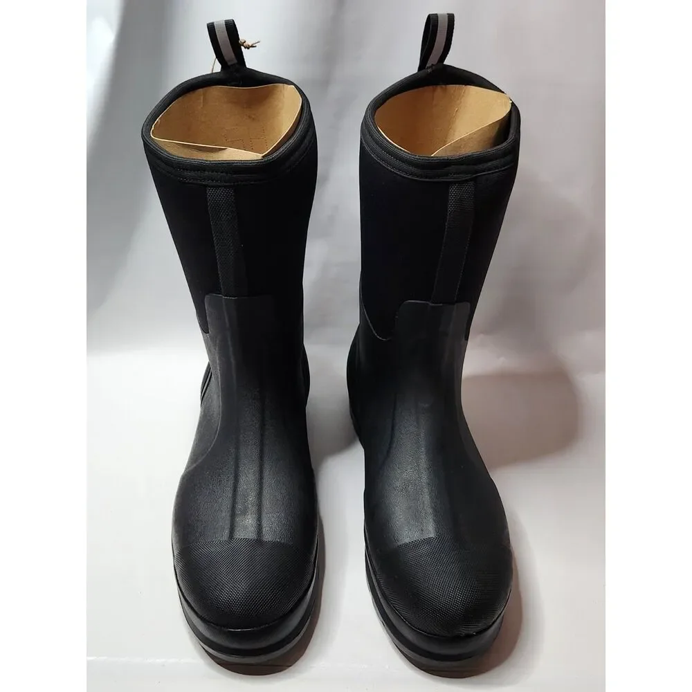 Muck Boot Chore Classic Mid Men’s Size 12 Black Waterproof Work Boots